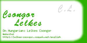 csongor lelkes business card